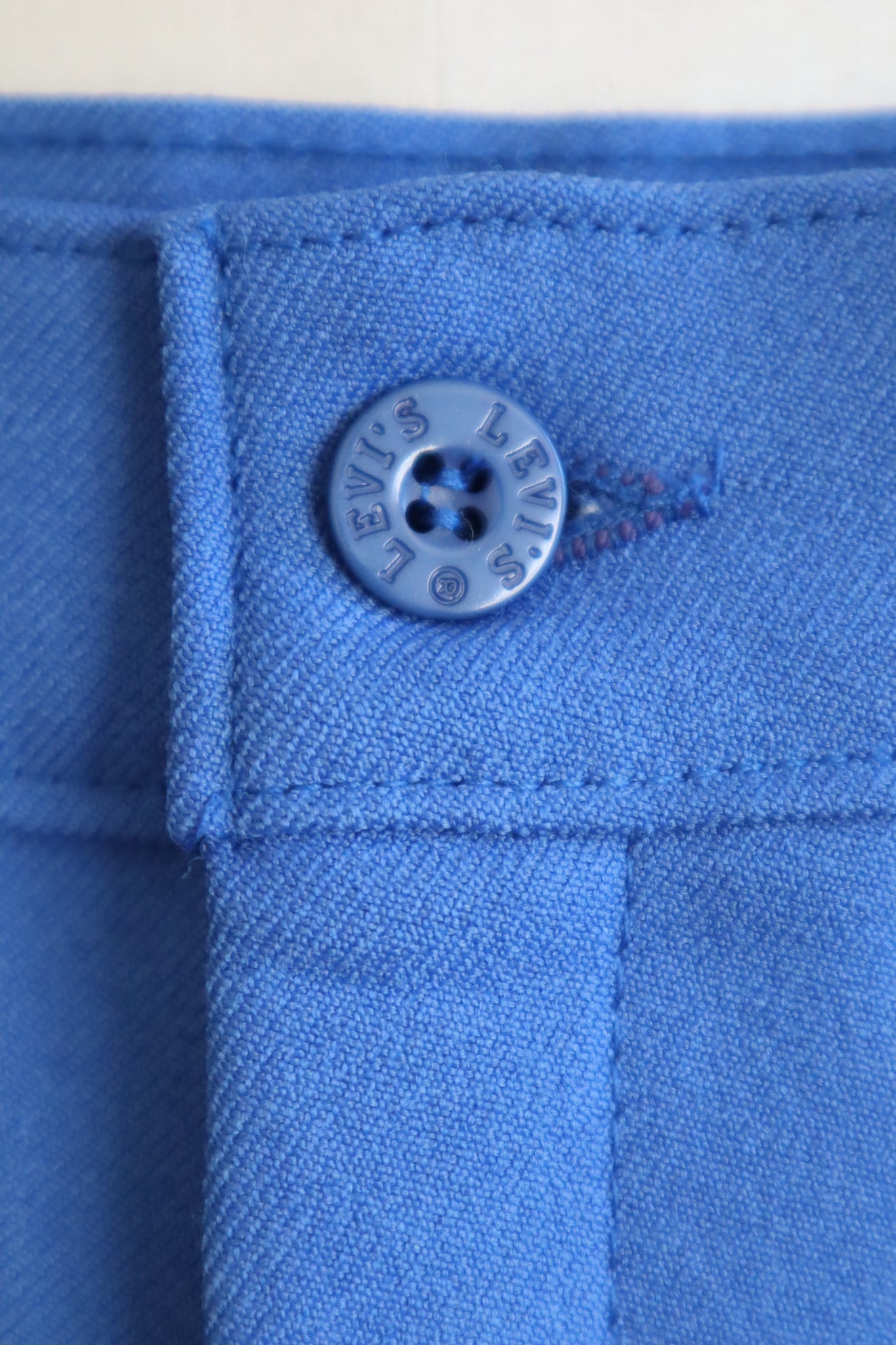 70s Levi's Center Press Pants Blue