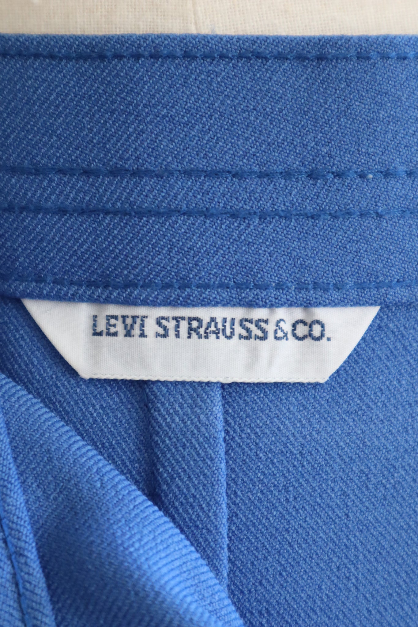 70s Levi's Center Press Pants Blue