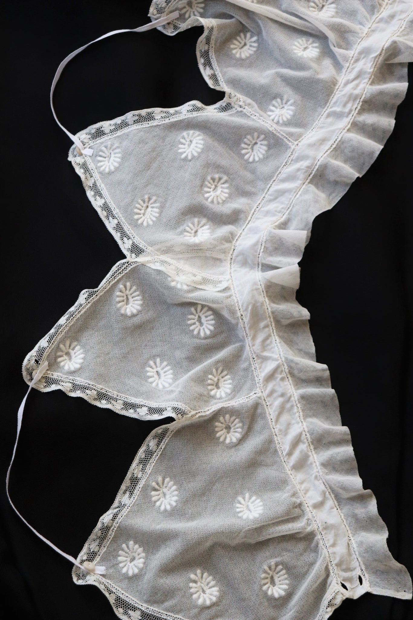 1900s Flower Embroidered Antique Lace Camisole