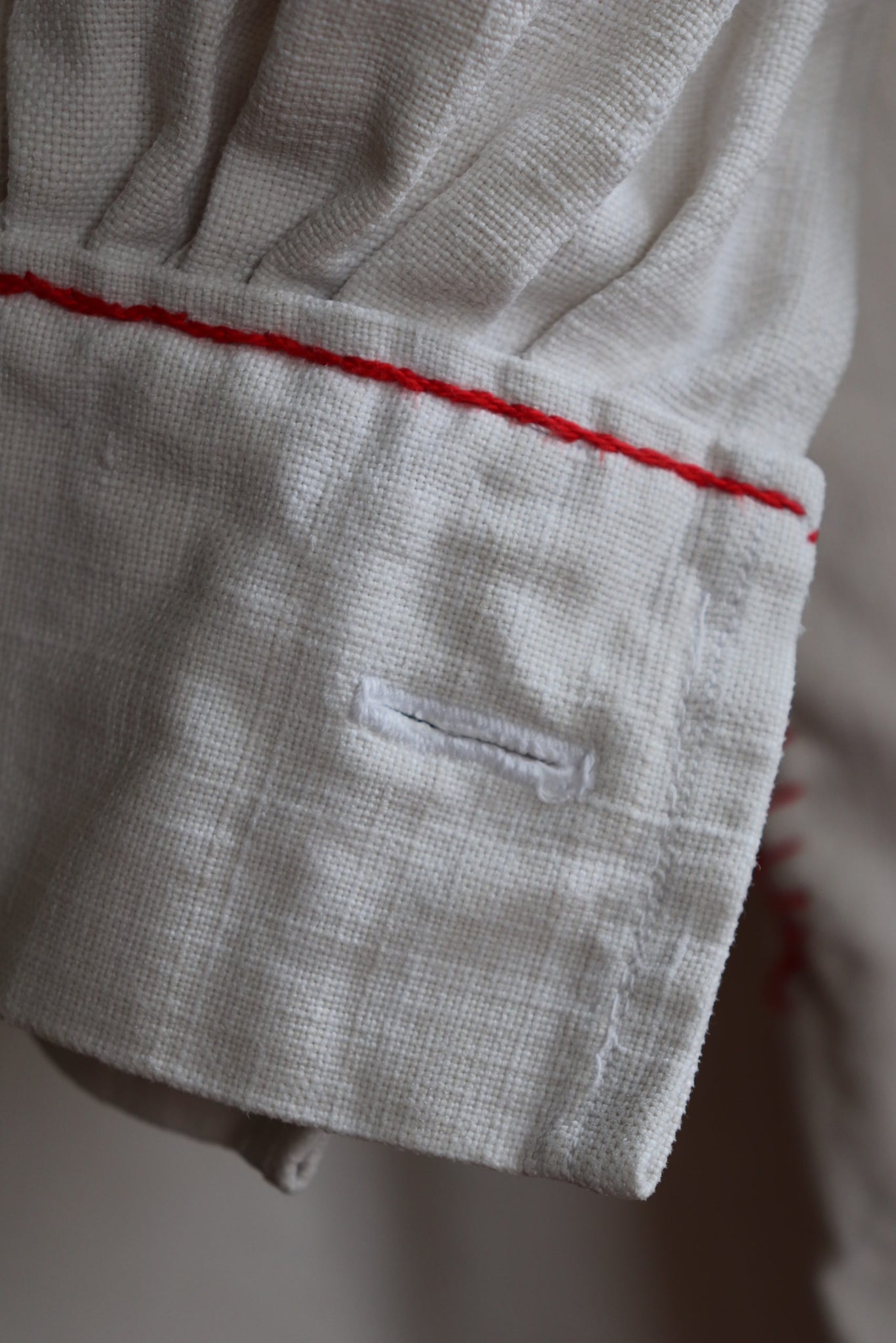 1900s French Antique Workers Linen Smock (Biaude Ancienne)