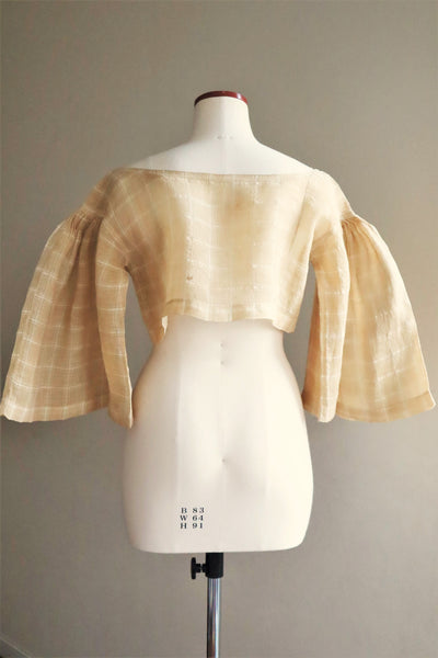 1890s Plaid Voile Blouse