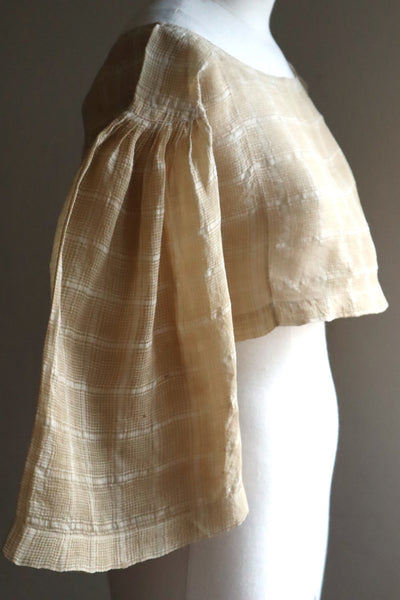 1890s Plaid Voile Blouse