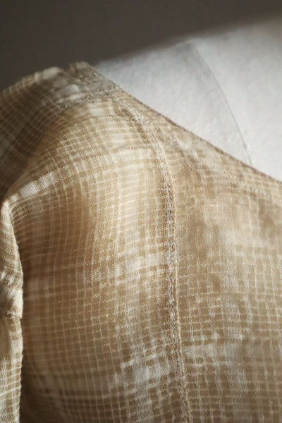 1890s Plaid Voile Blouse