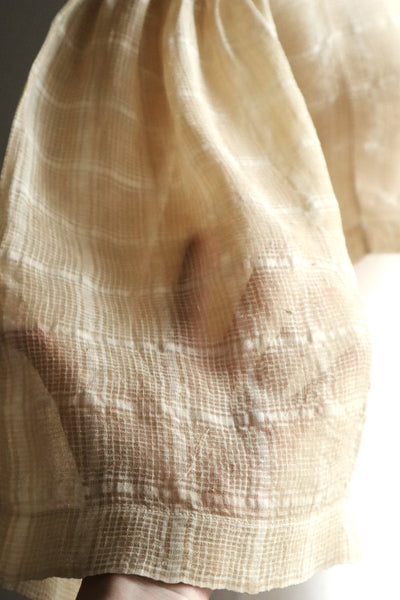 1890s Plaid Voile Blouse