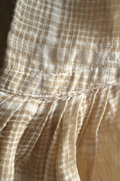 1890s Plaid Voile Blouse