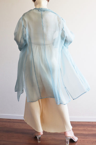 Vintage Organdy Sheer Blouse