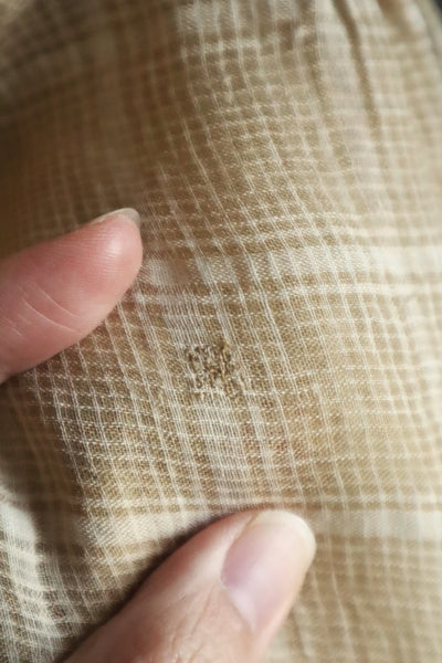 1890s Plaid Voile Blouse