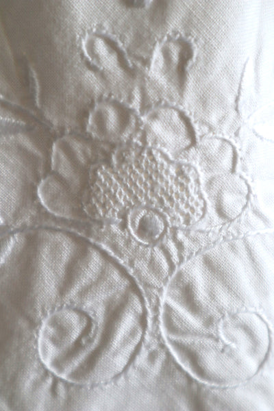 80s Embroidered Leg Of Mutton Puffy Sleeves Blouse