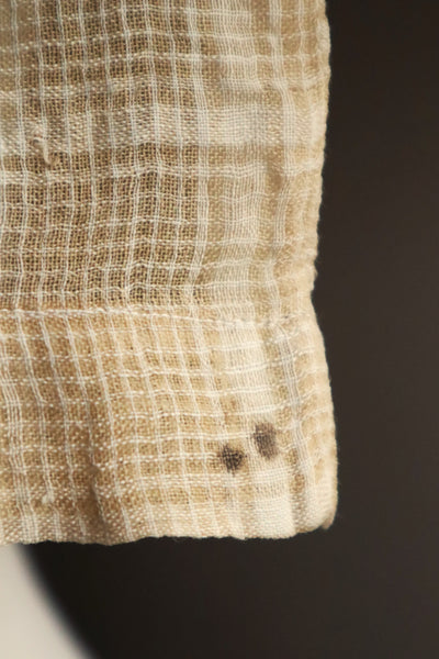 1890s Plaid Voile Blouse