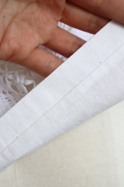 80s Embroidered Leg Of Mutton Puffy Sleeves Blouse