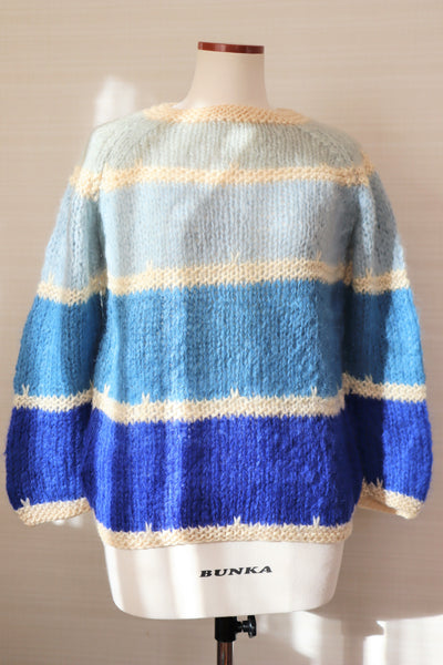 60s Blue Mohair Sweater