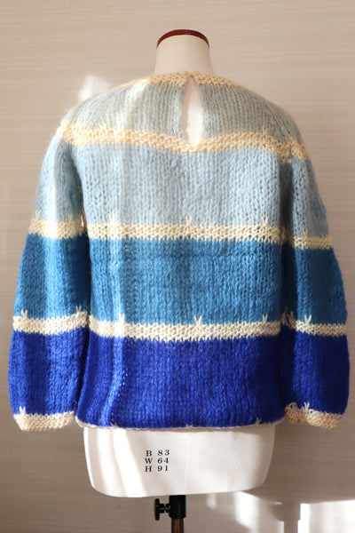 60s Blue Mohair Sweater