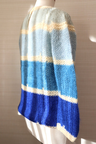 60s Blue Mohair Sweater