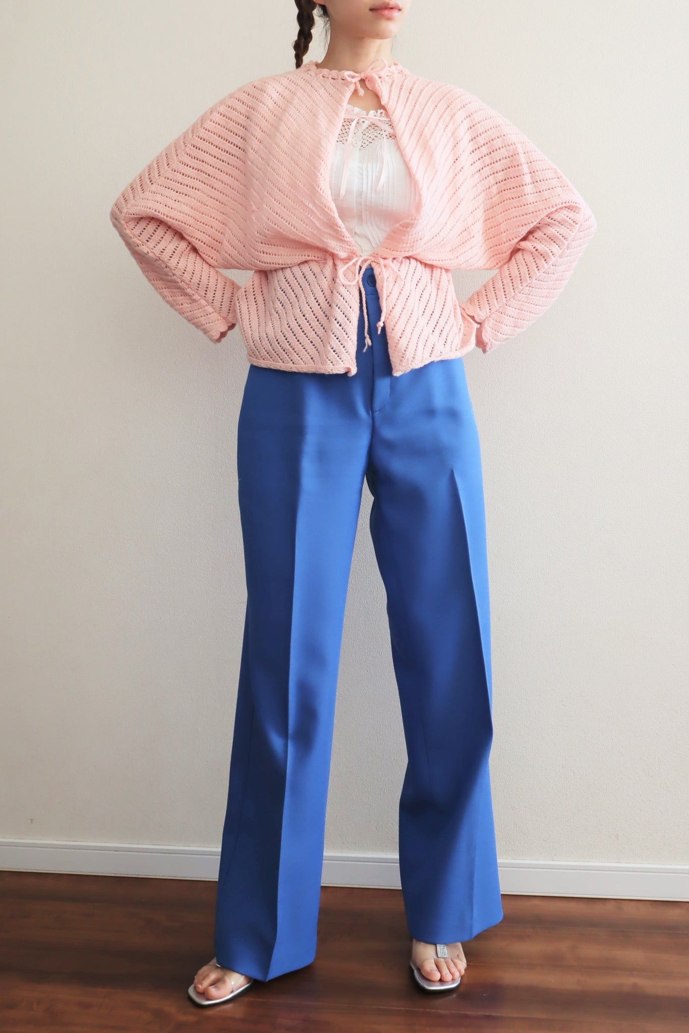 70s Levi's Center Press Pants Blue