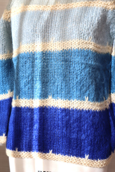 60s Blue Mohair Sweater