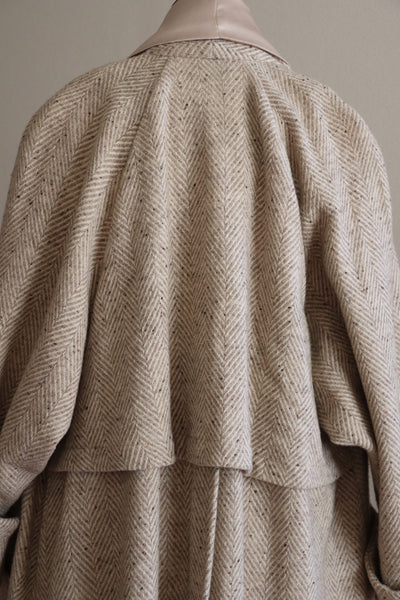 70s Moroccan Wool Swing Long Coat