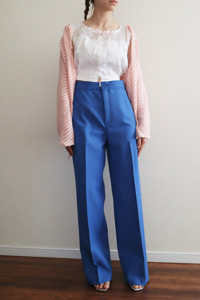 70s Levi's Center Press Pants Blue