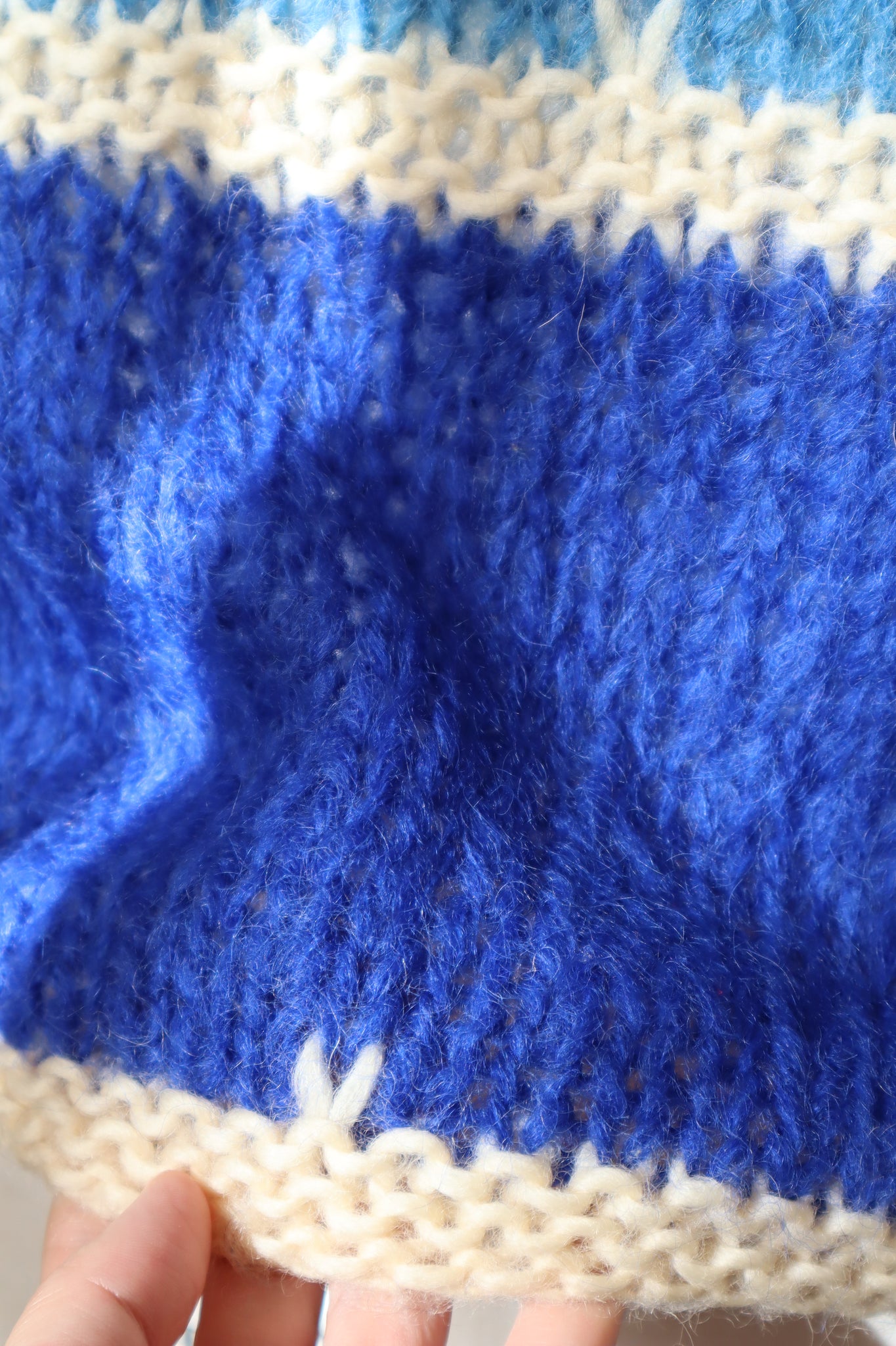 60s Blue Mohair Sweater