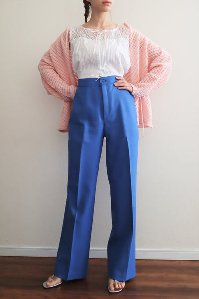 70s Levi's Center Press Pants Blue