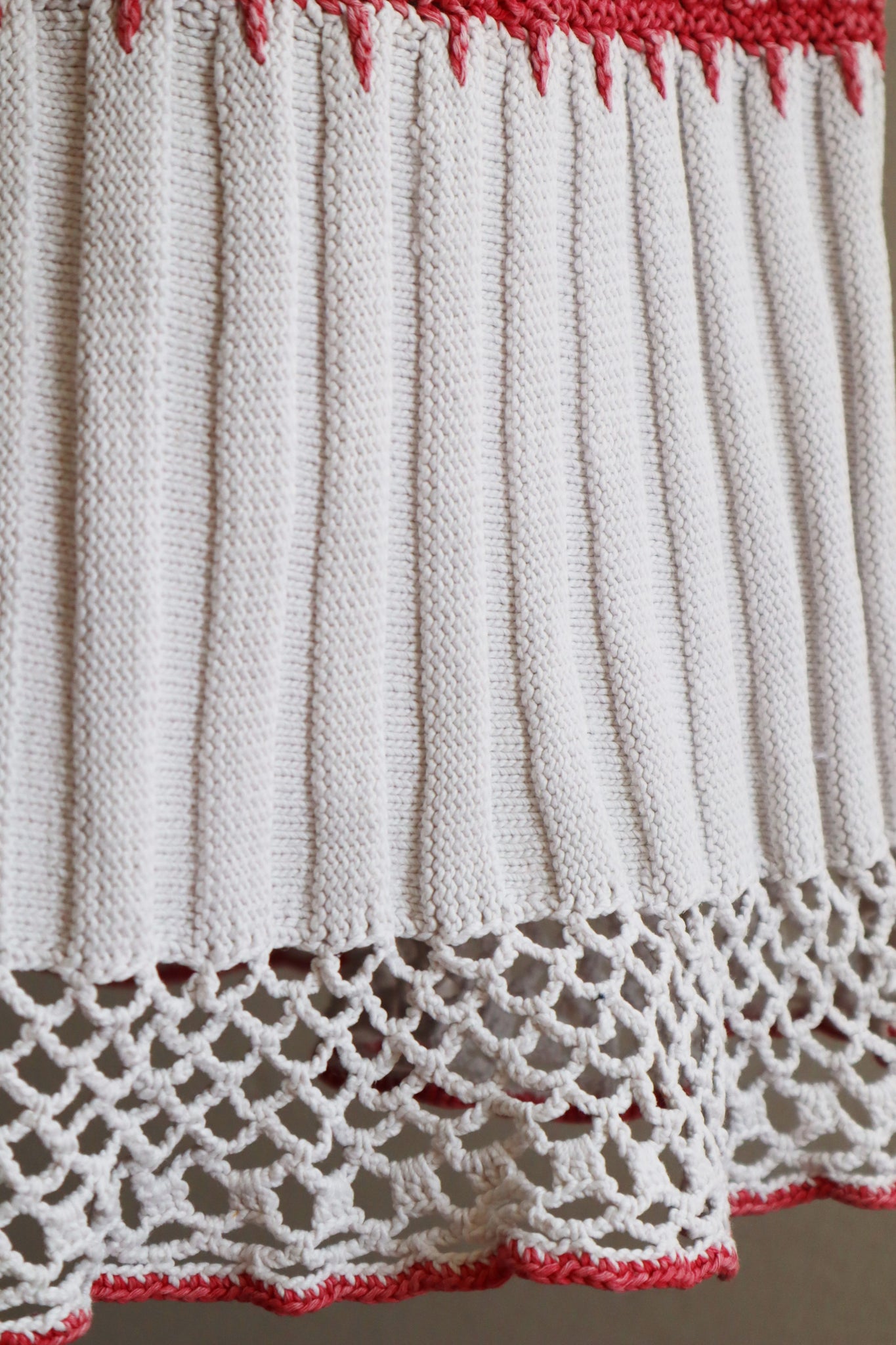 1920s Austrian Hand Made Maxi Crochet Skirt