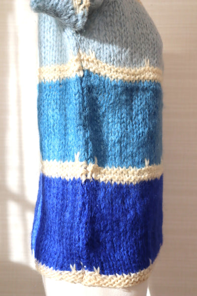 60s Blue Mohair Sweater