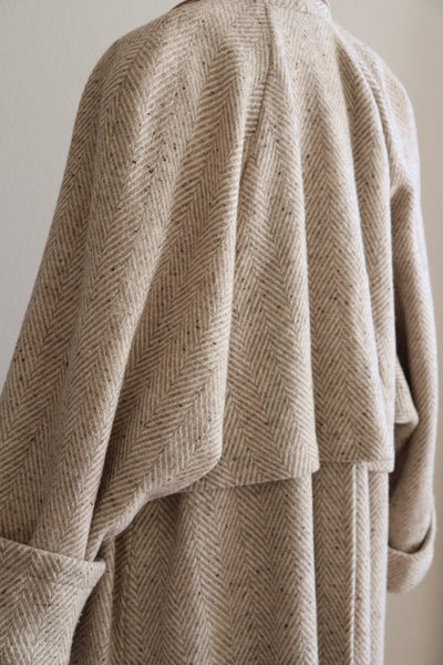70s Moroccan Wool Swing Long Coat
