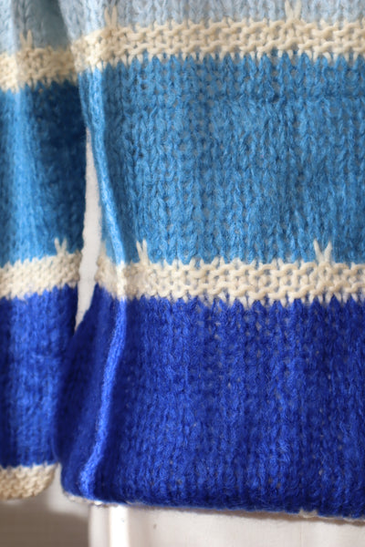 60s Blue Mohair Sweater