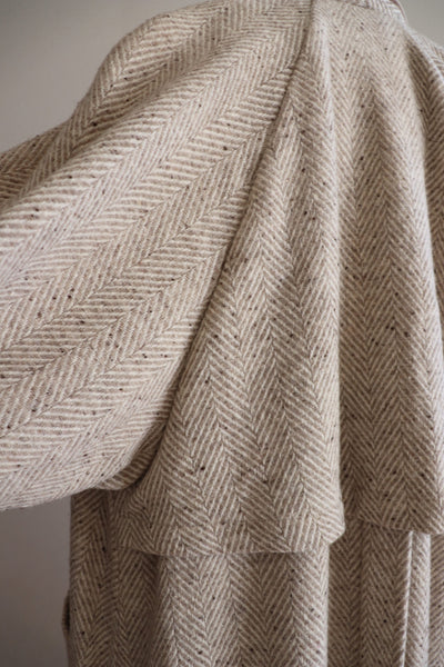 70s Moroccan Wool Swing Long Coat