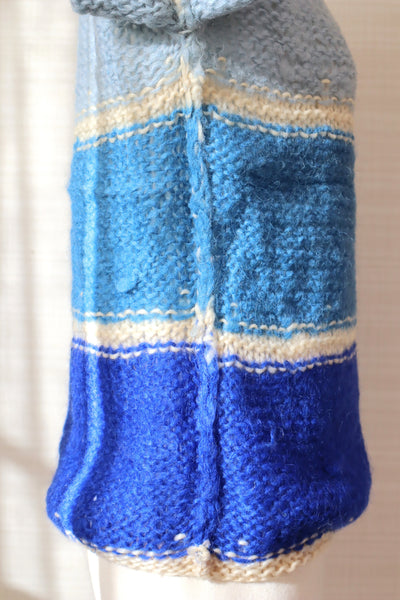 60s Blue Mohair Sweater