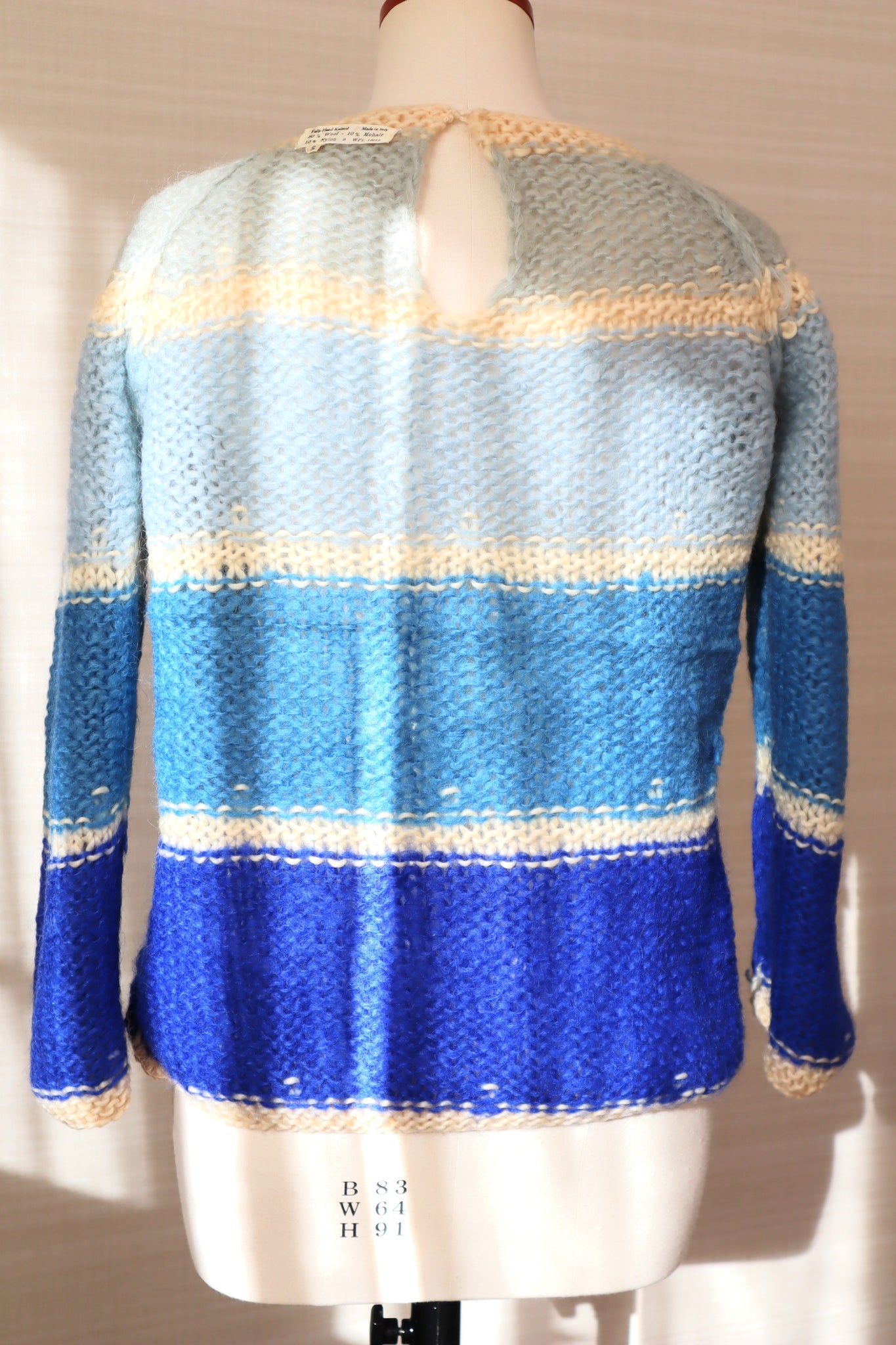 60s Blue Mohair Sweater