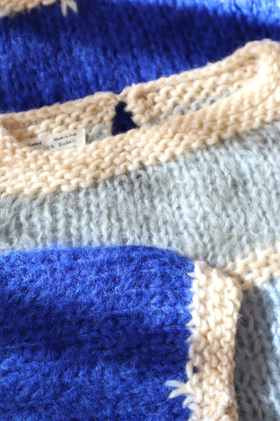 60s Blue Mohair Sweater