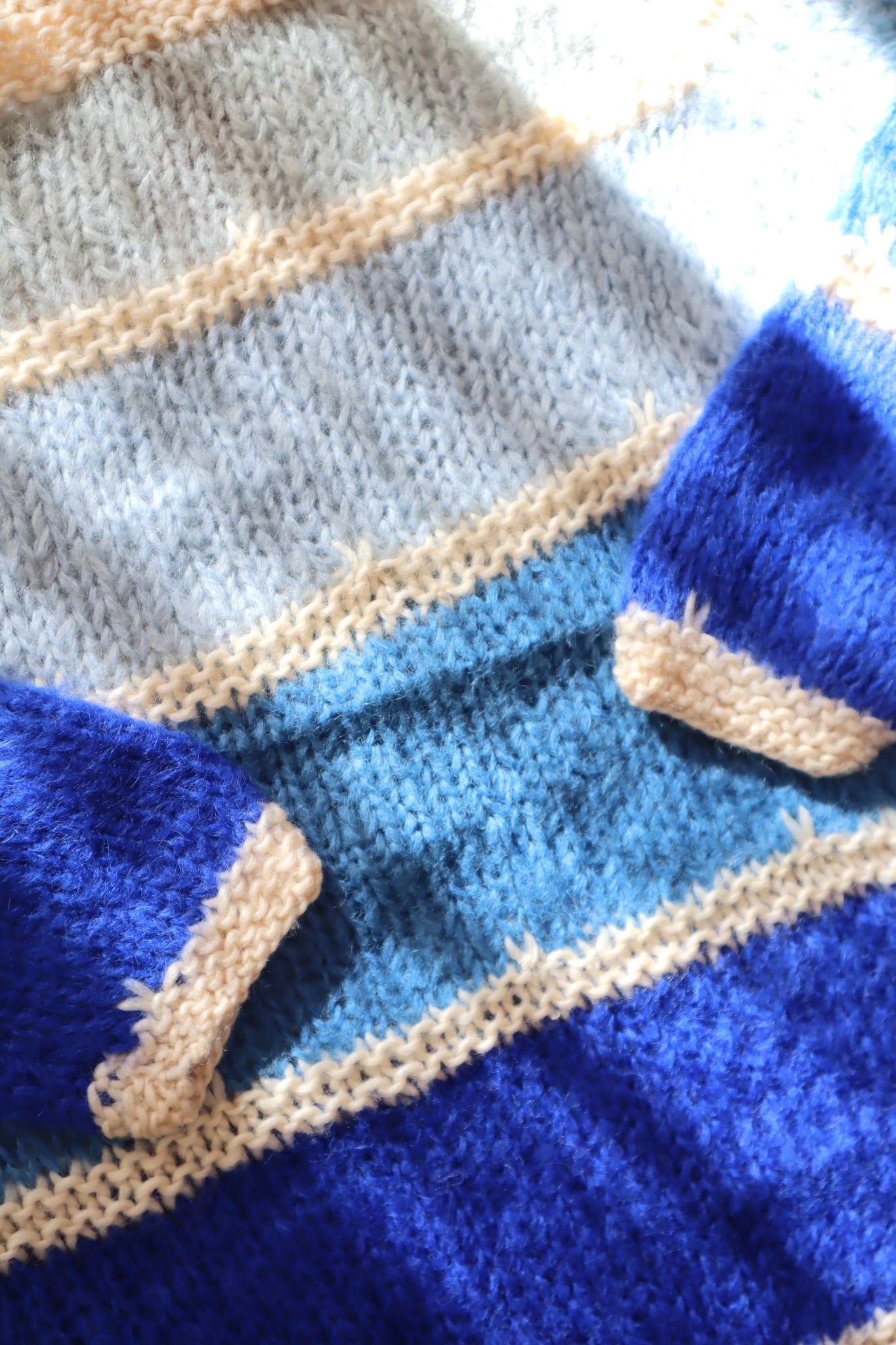 60s Blue Mohair Sweater