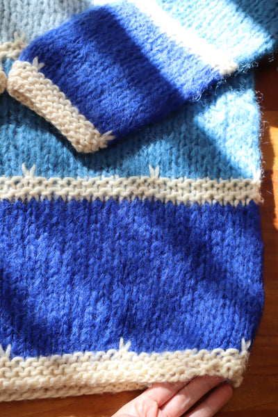 60s Blue Mohair Sweater