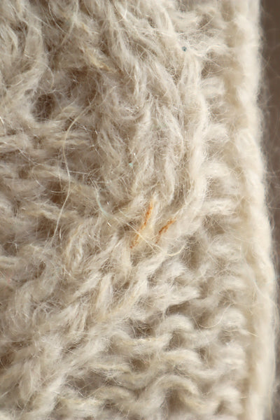 60s Beige Cable Mohair Cardigan