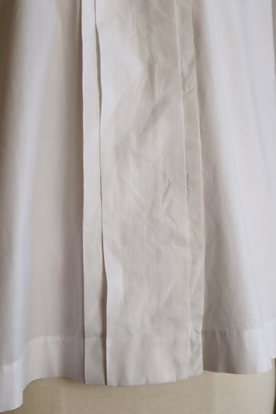 1900s Frilled Sailor Collar White Cotton Blouse