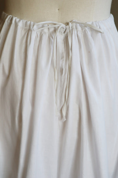 1910s White Cotton Edwardian Skirt
