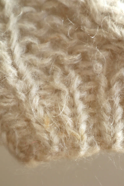 60s Beige Cable Mohair Cardigan