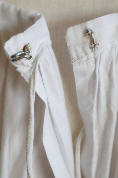 1910s White Cotton Edwardian Skirt