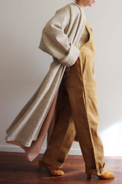 70s Moroccan Wool Swing Long Coat
