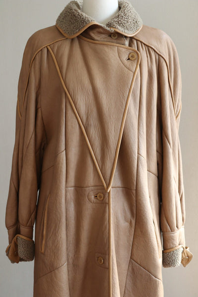 70s Leather Coat