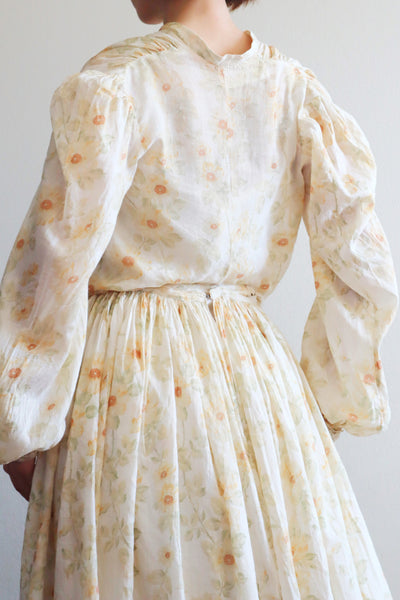 1900s Edwardian Rose Muslin Blouse