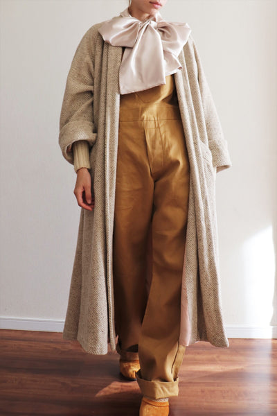 70s Moroccan Wool Swing Long Coat