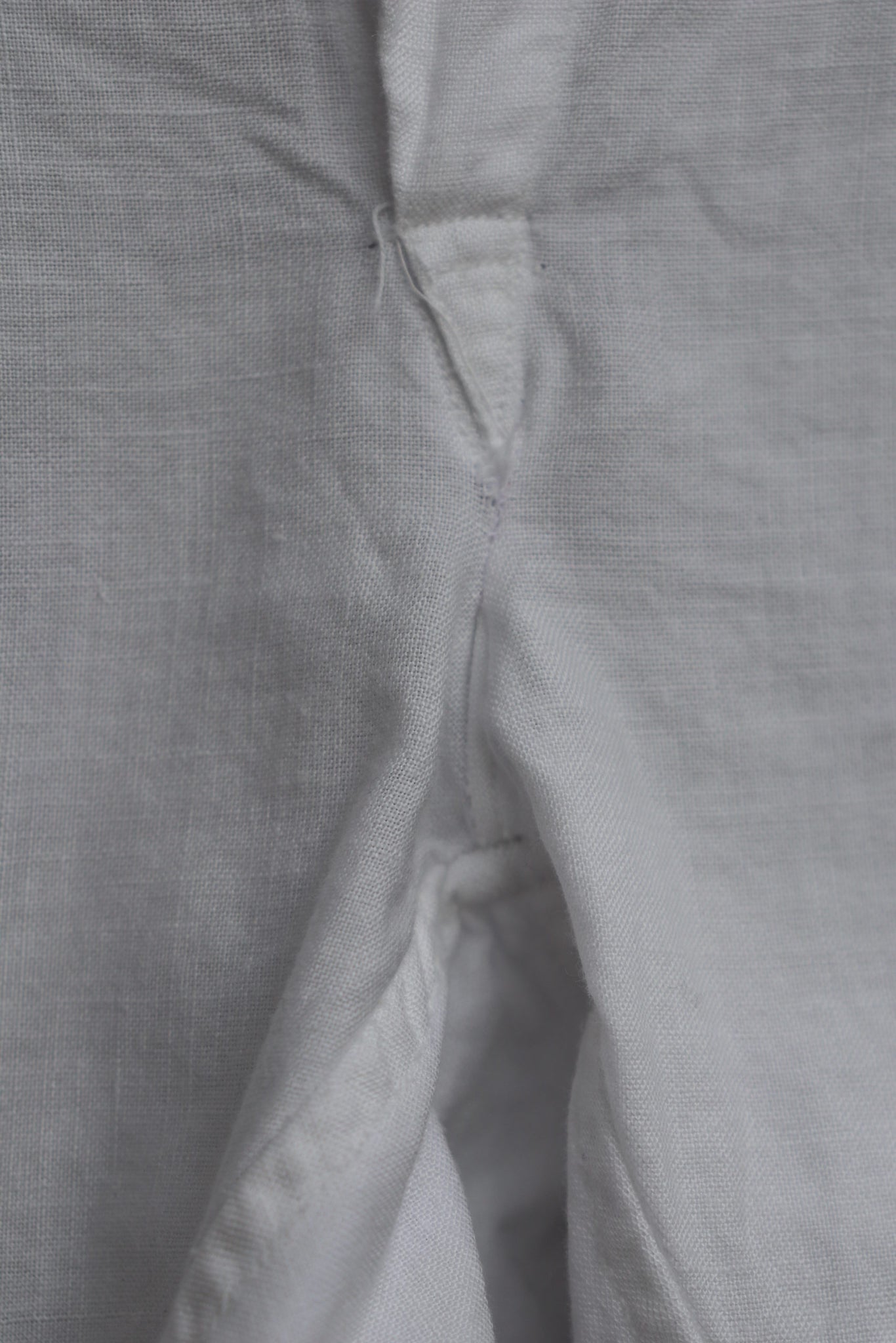 1920s French Vintage Men's White Cotton Long Johns