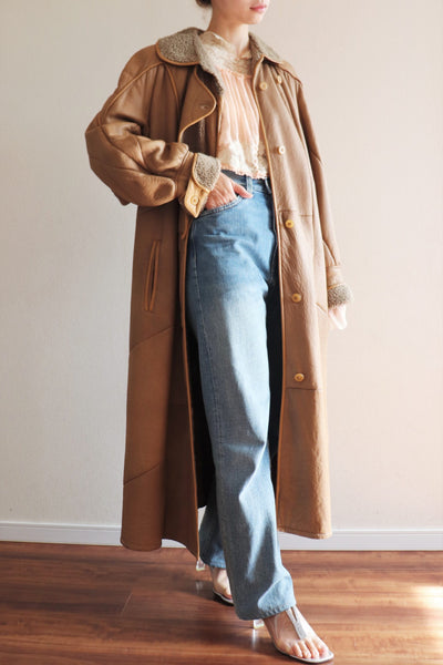 70s Leather Coat