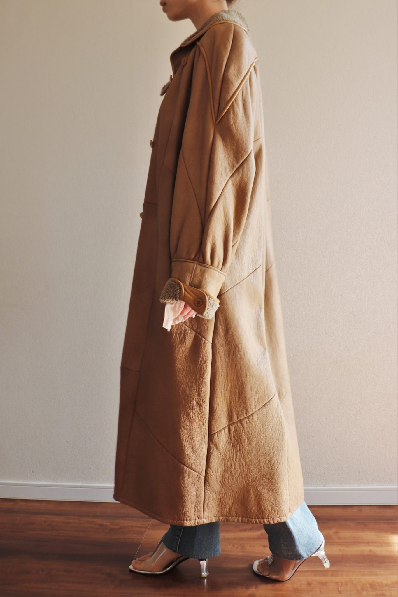 70s Leather Coat