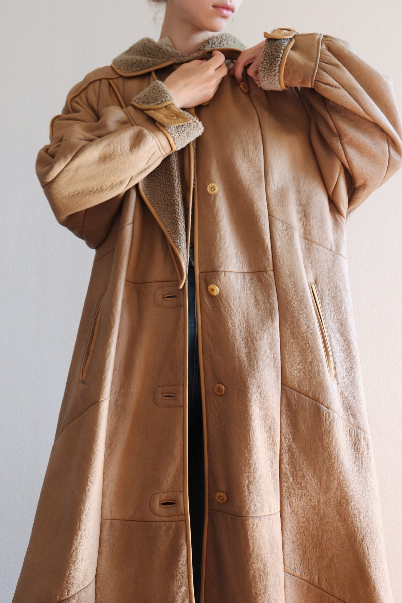 70s Leather Coat