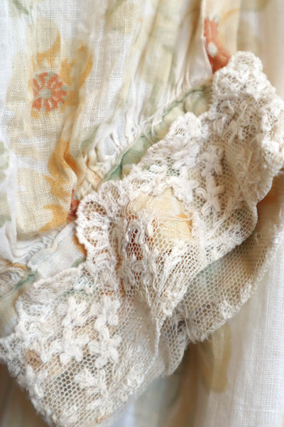 1900s Edwardian Rose Muslin Blouse