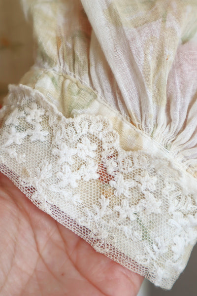 1900s Edwardian Rose Muslin Blouse