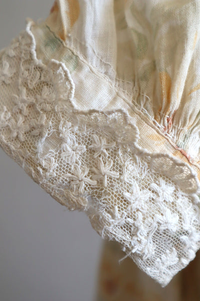 1900s Edwardian Rose Muslin Blouse