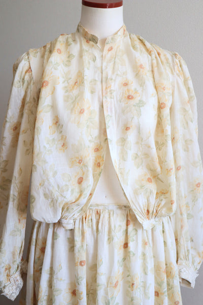 1900s Edwardian Rose Muslin Blouse